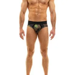 Slip Bottomless Trapped Camo - Kaki -Poppers Soldes slip bottomless trapped camo kaki 1 1 8756