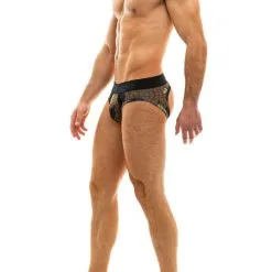 Slip Bottomless Trapped Camo - Kaki -Poppers Soldes slip bottomless trapped camo kaki 2 1 8756