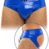 Slip Bottomless Viral Vinyl - Bleu -Poppers Soldes slip bottomless viral vinyl bleu 0 1 8750