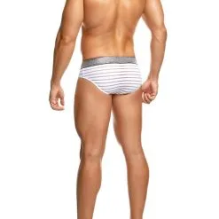 Slip Exclusive - Blanc/argent? -Poppers Soldes slip exclusive blanc argent 3 1 8759