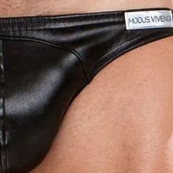 Slip Leather - Noir -Poppers Soldes slip leather noir 2 1 6602