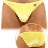 Slip Low Cut Pure Velvet - Jaune 2 Slip Low Cut Pure Velvet - Jaune -Poppers Soldes slip low cut pure velvet jaune 0 1 9324