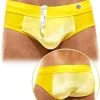 Slip Pure Velvet - Jaune -Poppers Soldes slip pure velvet jaune 0 1 9325