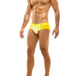 Slip Pure Velvet - Jaune -Poppers Soldes slip pure velvet jaune 2 1 9325