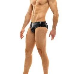 Slip Viral Vinyl - Noir -Poppers Soldes slip viral vinyl noir 2 3 8749