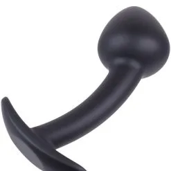 Small Curved Silicone Anal Plug -Poppers Soldes small curved silicone anal plug 2 1 9355