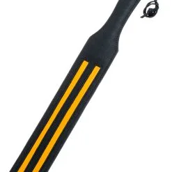 Tapette En Cuir Noir ? Bandes Jaunes