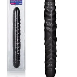 Veined Double Dong 12 Inch - Noir