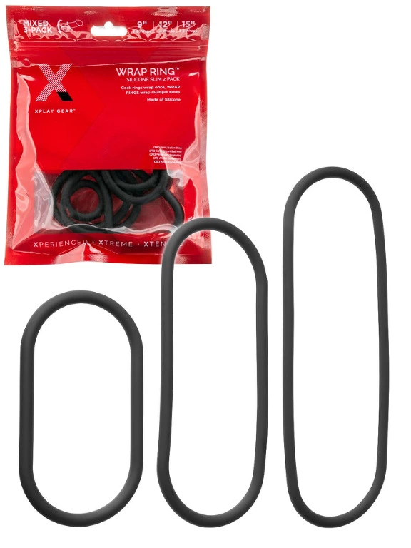 Xplay Gear - Wrap Cockring 3-Pack - Slim 3 Xplay Gear - Wrap Cockring 3-Pack - Slim